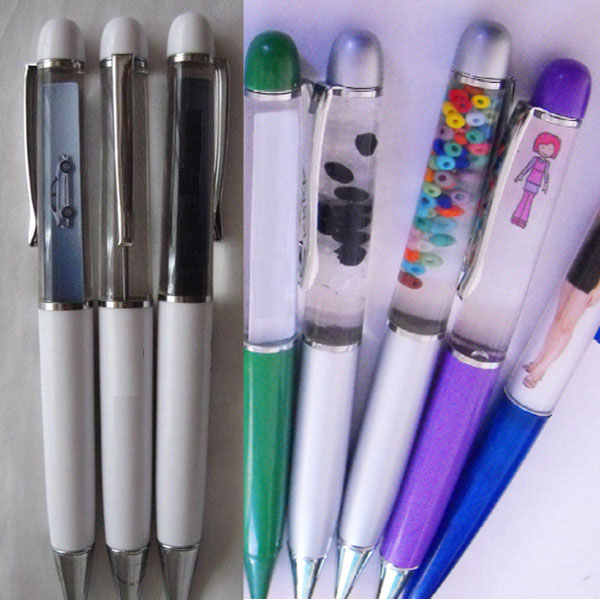 PVC And 3D Floating Pen, Liquid Pen 