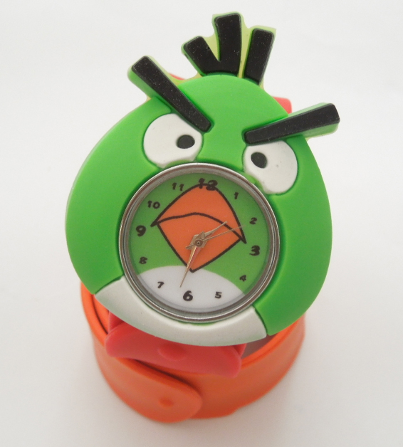 Silicone Slap Watch With Angry Bird Design