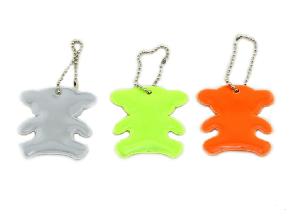 Reflective PVC Safety Keychain wholesale, custom printed logo