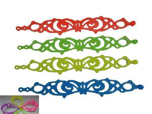 Lace Style Silicone Bracelet wholesale, custom printed logo