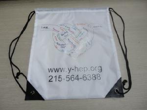 Cinch bag 210D wholesale, custom logo printed