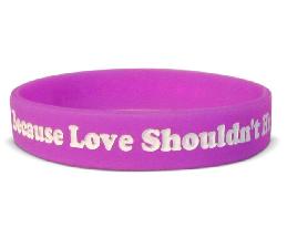 Debossed One Color Filled Silicone Bracelets wholesale, custom printed logo