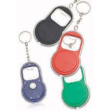 Bottle Opener Key Chain With LED Light  wholesale, custom printed logo