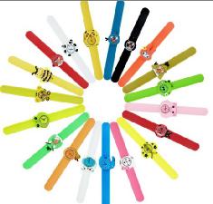 Silicone slap watch with cartoon design wholesale, custom printed logo