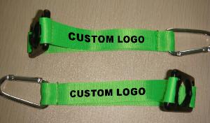 Water bottle lanyard with carabiner hook wholesale, custom logo printed