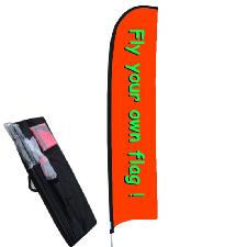 15' Custom Full Color Advertising Feather Flag Kit wholesale, custom printed logo