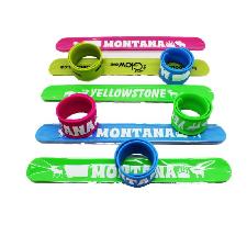 Silicone Slap Bracelet wholesale, custom printed logo