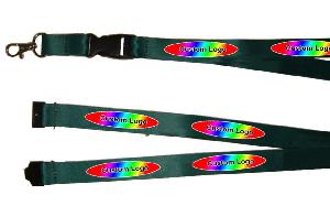 Multicolor lanyard with lobster claw hook, buckle, breakaway wholesale, custom printed logo