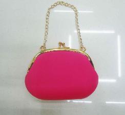 Mini New Fashion Handbag , Fashion Silicone handbag, Silicone Pouch wholesale, custom logo printed