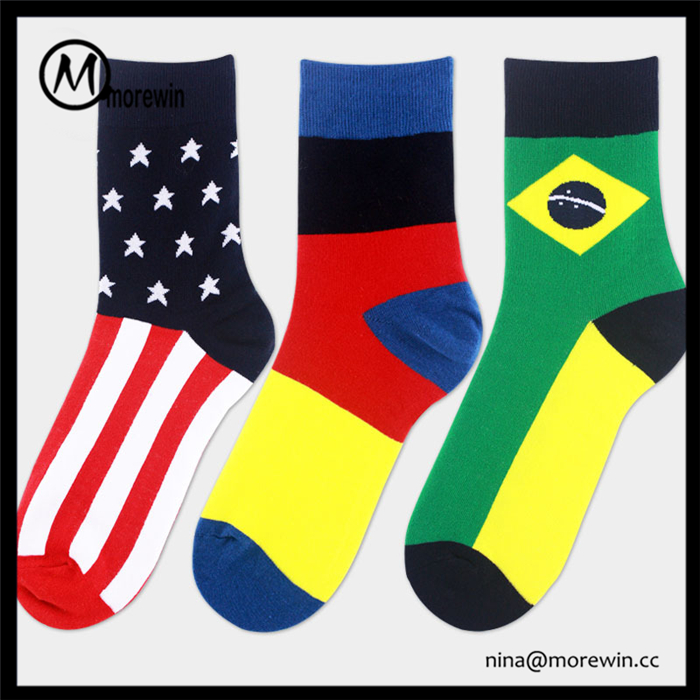 Morewin Wholesale American Flag Socks Flag Cotton Socks