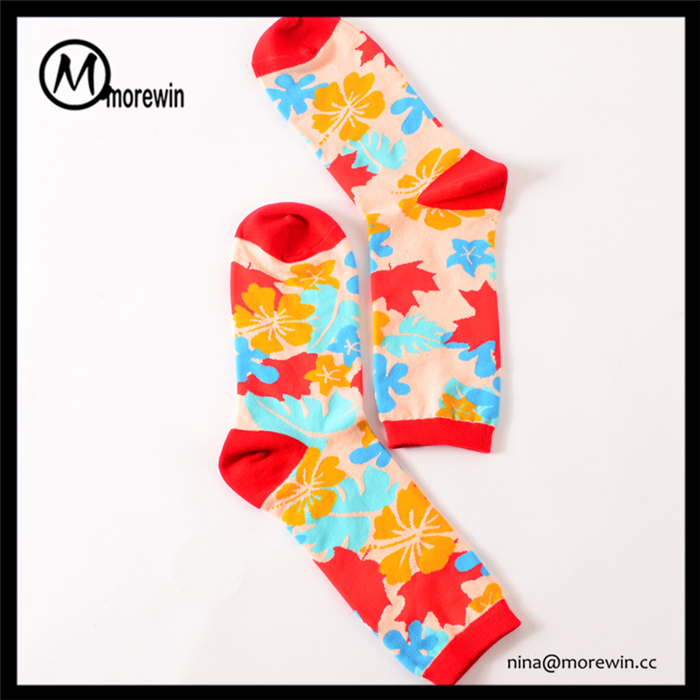 Morewin Customized Men Women Cute Korea Fashion Colorful Socks With Cust