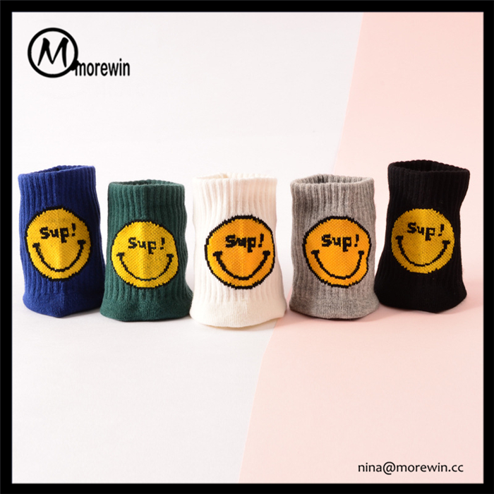 Morewin Smile In Tube Socks Pure Cotton Socks 