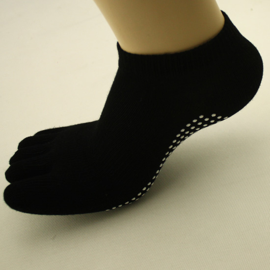 Yhao Custom Polyester Anti Slip 5 Toe Yoga Socks