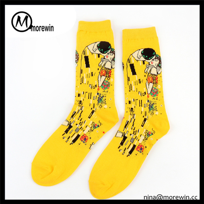 Morewin Famous Painting Masterpiece Artwork Crew Socks