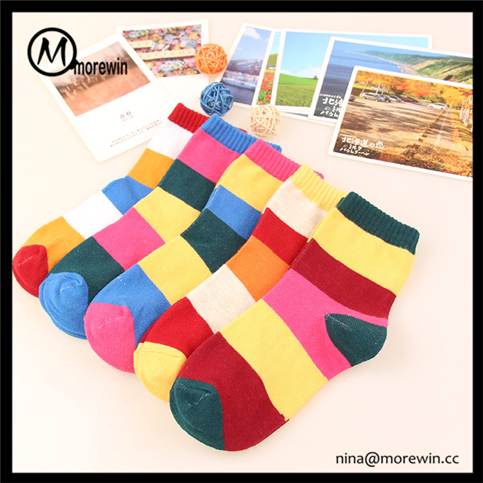 Morewin Fashion New Stripe Color Socks