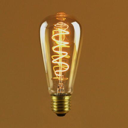 ST64 Retro Soft LED Filament Bulb 4W warm white