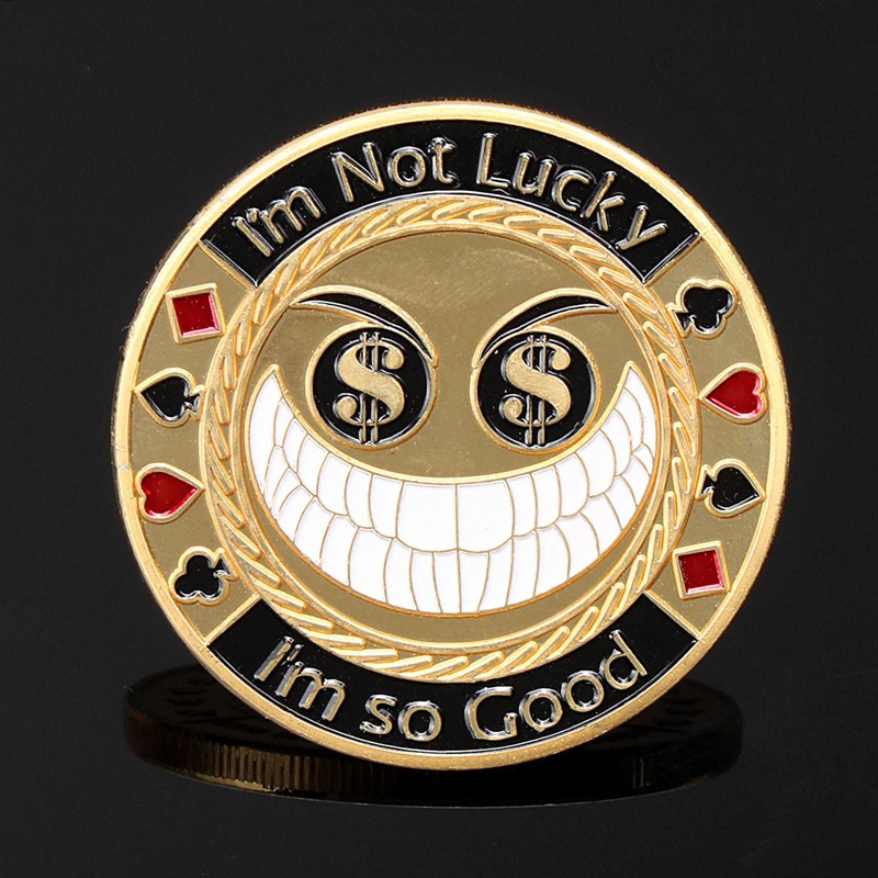 Metal Poker Card Protector Coin