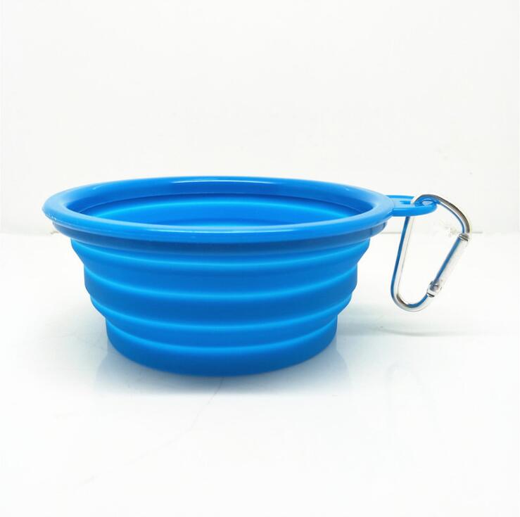 Foldable Pet Bowls With Carabiner Clip