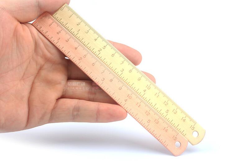 6-inch/15cm Wooden Office Ruler from The Ruler Company