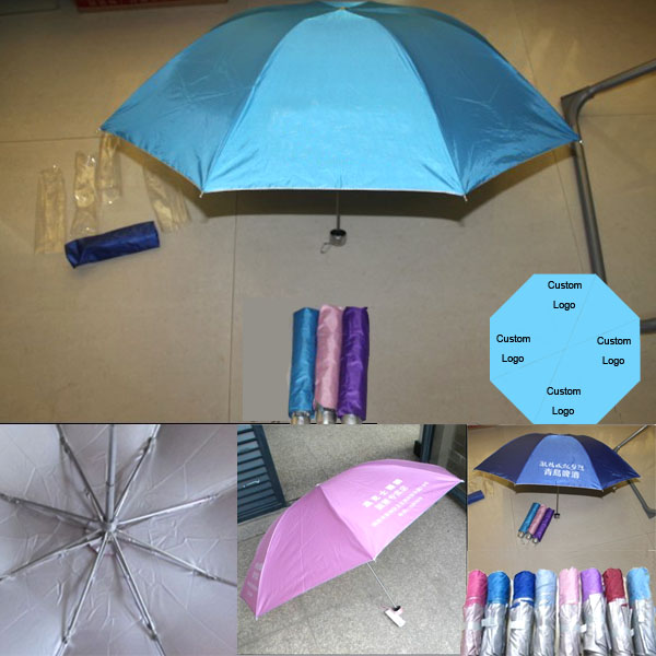 Outside Folding Compact Umbrella With Logo