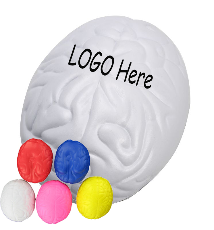 Brain Stress Squeeze Ball With Label