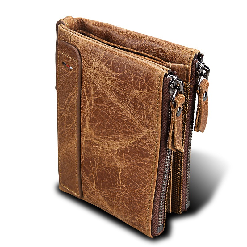 Bifold Genuine Leather Wallet (RFID Blocking)