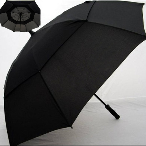 60" Arc Double Canopy Golf Umbrella, Walking Umbrella