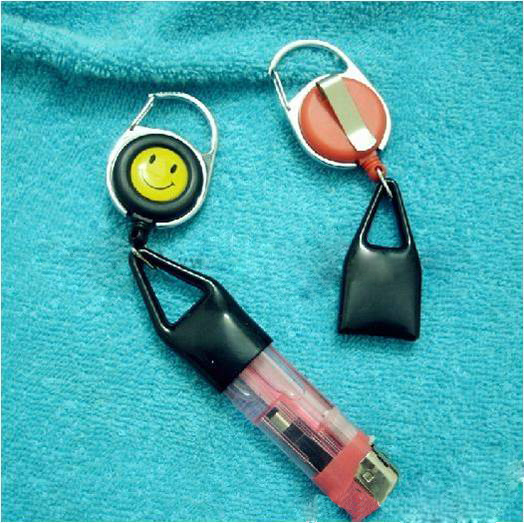 Badge Reel With Lighter Set