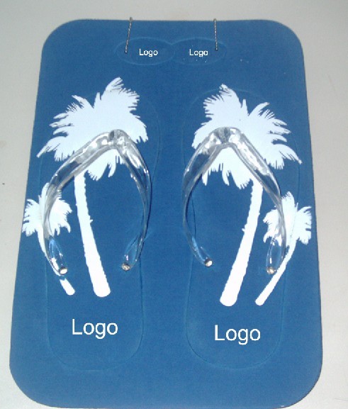 Flip-flop With Floating Key Chain