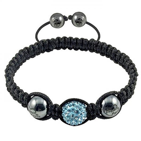 Energy bracelet Shamballa - red and blue beads with pattern | Jewelry Eshop