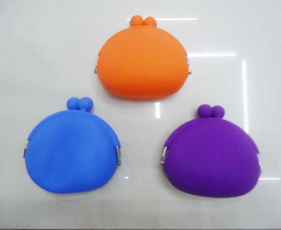 Ball Button Purse, New Fashion Silicone Pouch