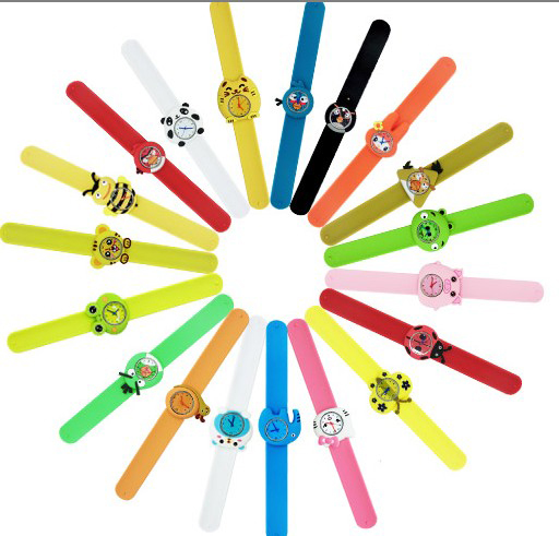 Silicone Slap Watch With Cartoon Design