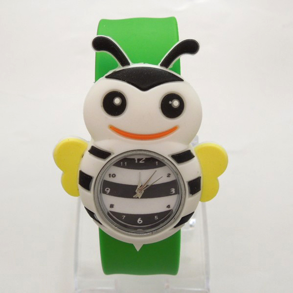 Silicone Slap Watch With Bee Design
