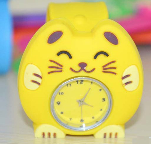 Silicone Slap Watch With Cat Design