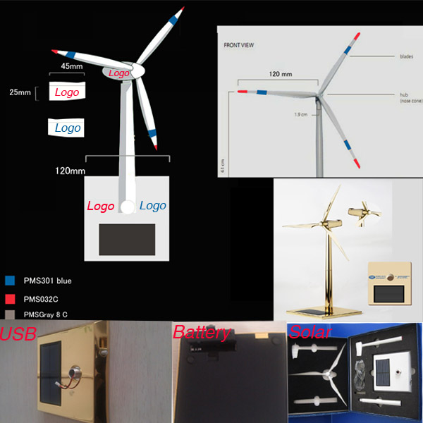 Solar Powered Desktop Wind Turbine