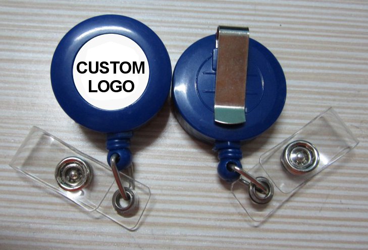 Retractable Badge Reel With Custom Logo Sticker