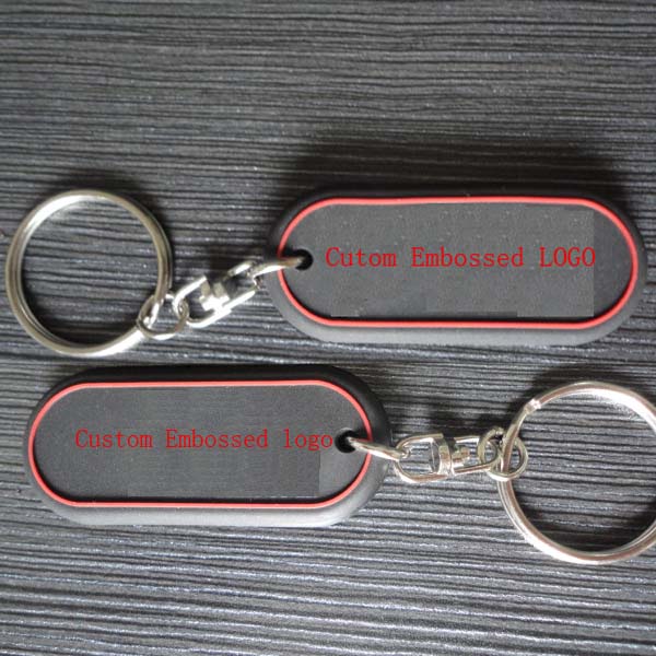 Custom PVC Keyring, Custom Shape Keychain With Keyring