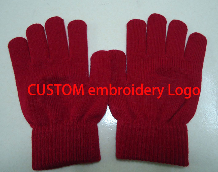 Kids Knitted Gloves, Knitted Acrylic Fiber Gloves