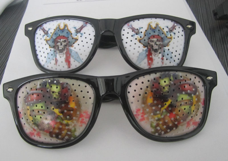 Pinhole Eyeglasses Silkprint On Lens