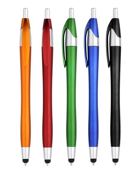 Popular Ballpoint Pen With Front Stylus