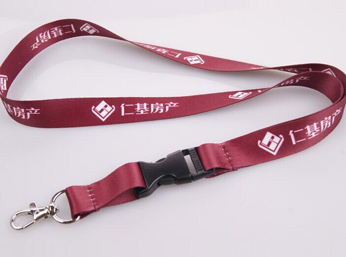 3/4" Full Color Print Lanyard, Quick Release Buckle, Lobster Clasp
