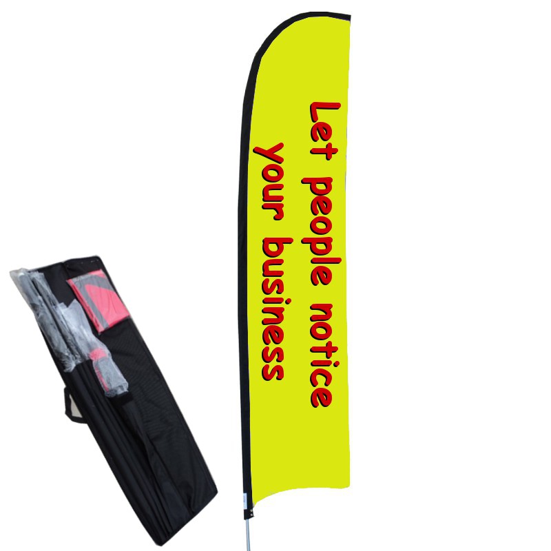 15' Custom Full Color Advertising Feather Flag Kit