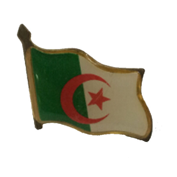 Metal Algeria  Flag Badge