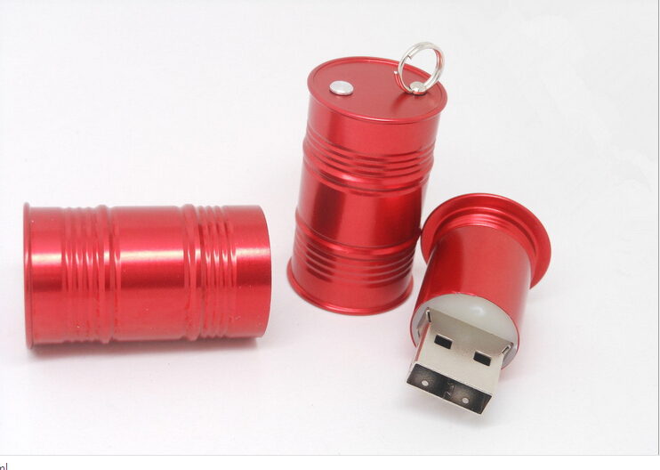 Gasline Barrel USB With Key Ring