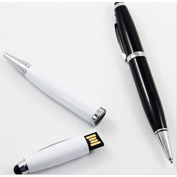 Metal Ballpoint Pen With Stylus & USB Flash Drive