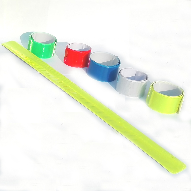 Extra Long Reflective PVC Slap Bracelets