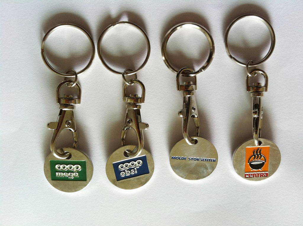 Coin Holder Key Chain; Key Chain;Metal Key Chain; Promotional Key Chain; Logo Key Chain