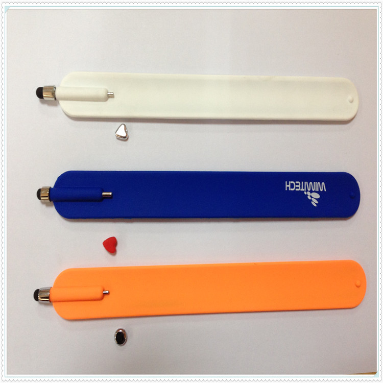 Silicone Slap Bracelet  With Touchscreen Pen