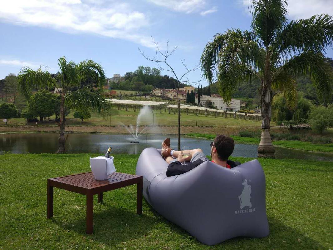 Square Portable And Inflatable Lazy Outdoor Sleeping Sofa With PE Bag 