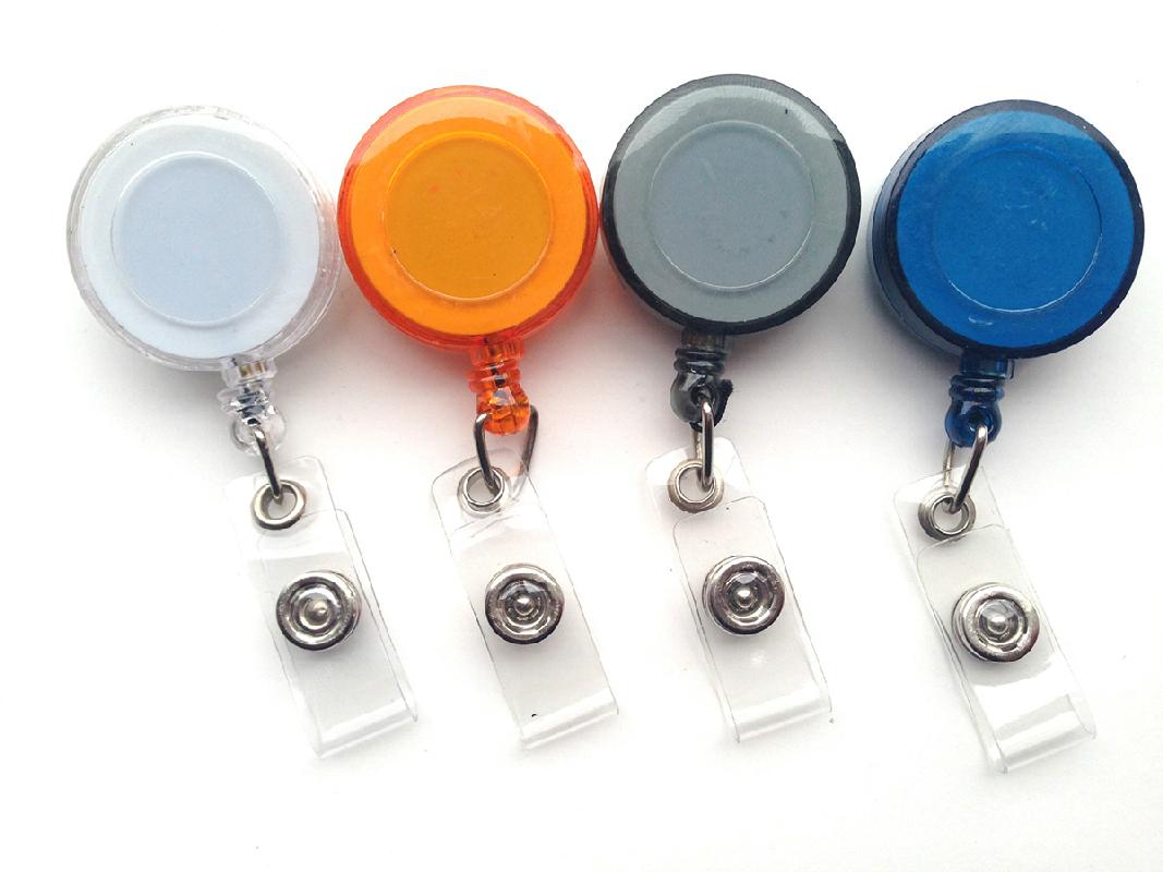 Retractable Round Badge Reel Holder